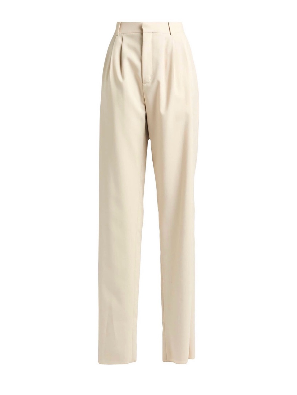 Saint Laurent Women's Pleat 100% wool Pants